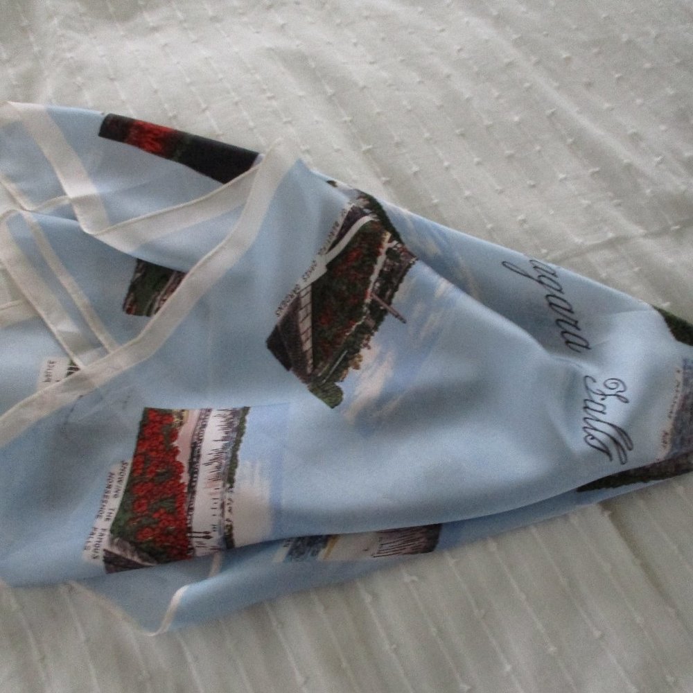 **2/12$** Canada Niagara Falls 1950s souvenir scarf - Picture 7 of 7